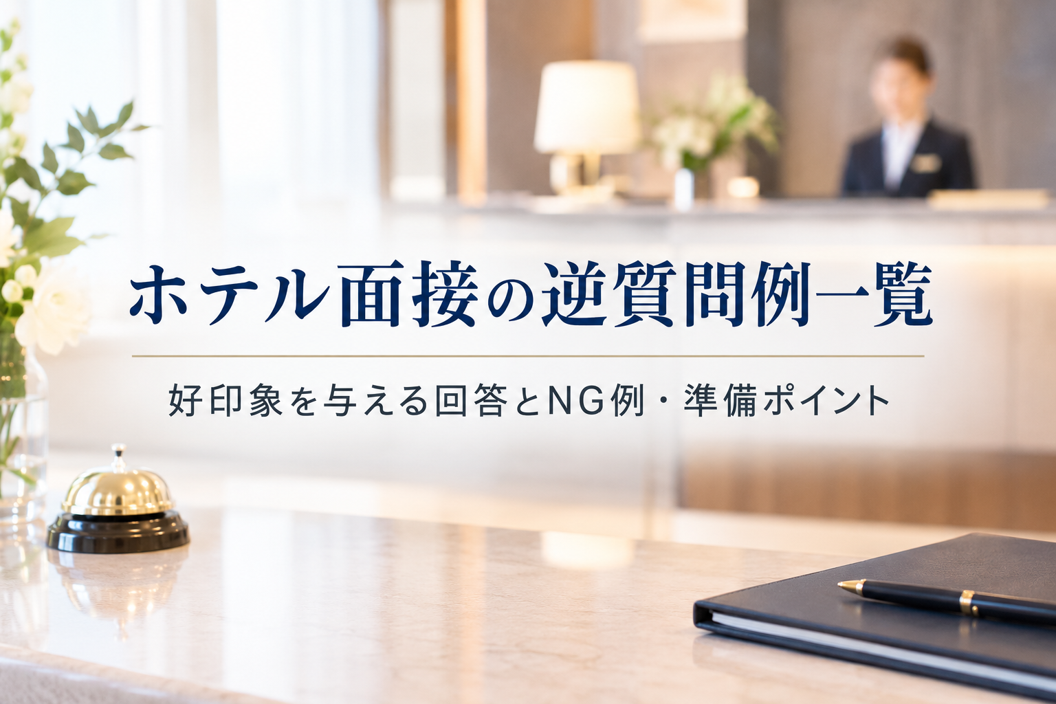 ホテル面接の逆質問例一覧｜好印象を与える回答とNG例・準備ポイント