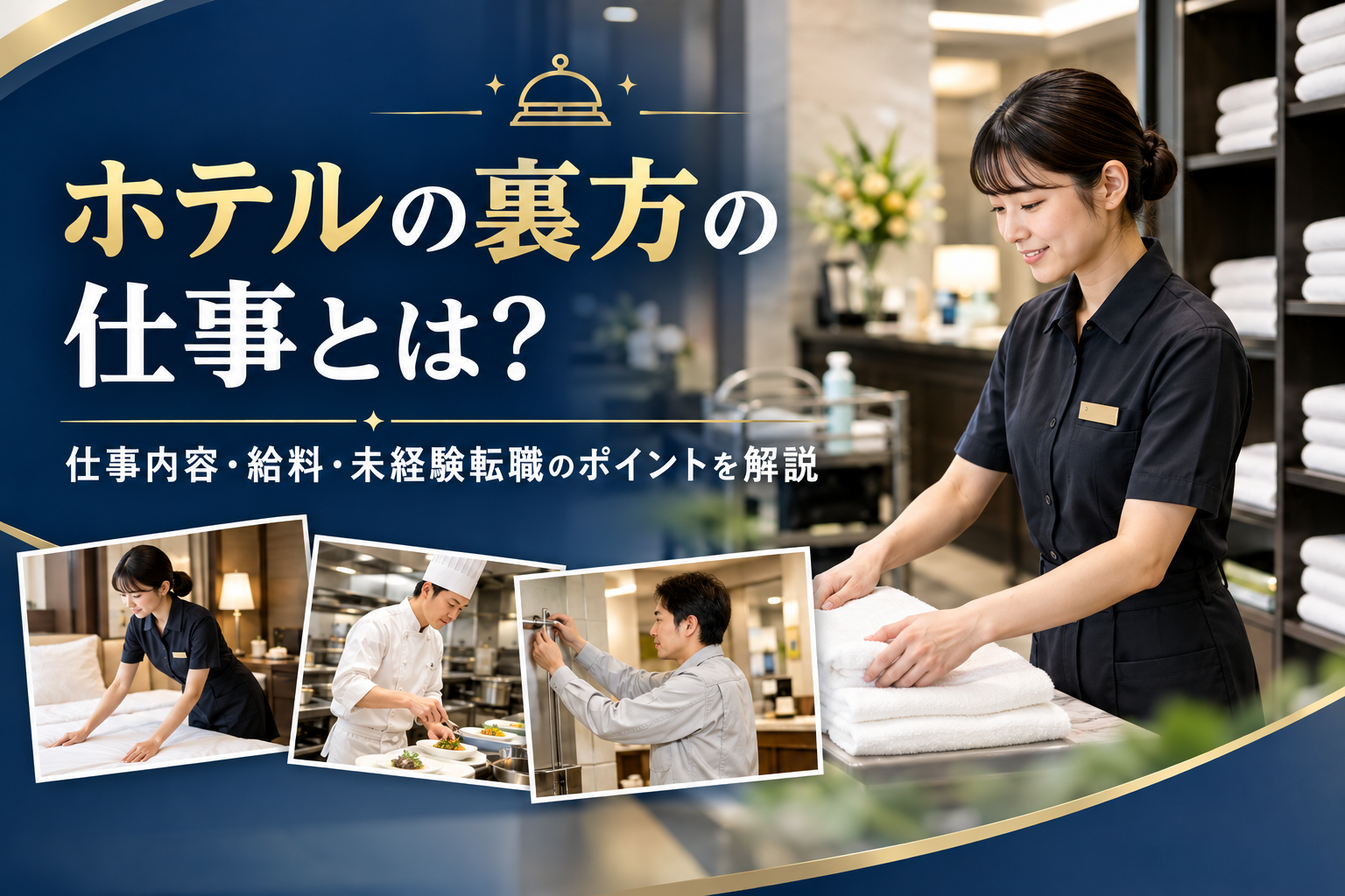 ホテルの裏方の仕事とは？仕事内容・給料・未経験転職のポイントを解説